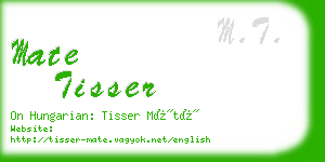 mate tisser business card